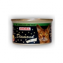 Amora Diamond Katze Kaninchen und Wild (Nyúl és vadhús) 85g