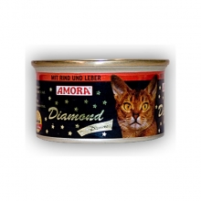 Amora Diamond Katze Rind und Leber (Marha és máj) 85g