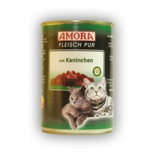 Amora Fleisch Pur Katze Kaninchen (Nyúlhússal) 400g