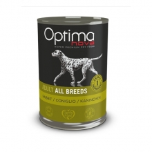 Visán Optimanova Dog Adult Rabbit & Potato konzerv (400g)