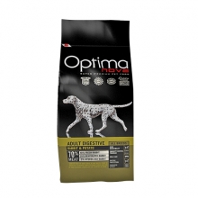 Visán Optimanova Dog Adult Digestive Rabbit & Potato (nyúl és burgonya) 12kg