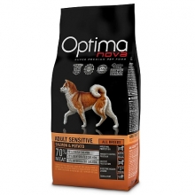 Visán Optimanova Dog Adult Sensitive Salmon & Potato (lazac és burgonya) 12kg