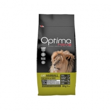 Visán Optimanova Cat Hairball Chicken & Rice (csirke és rizs) 8kg